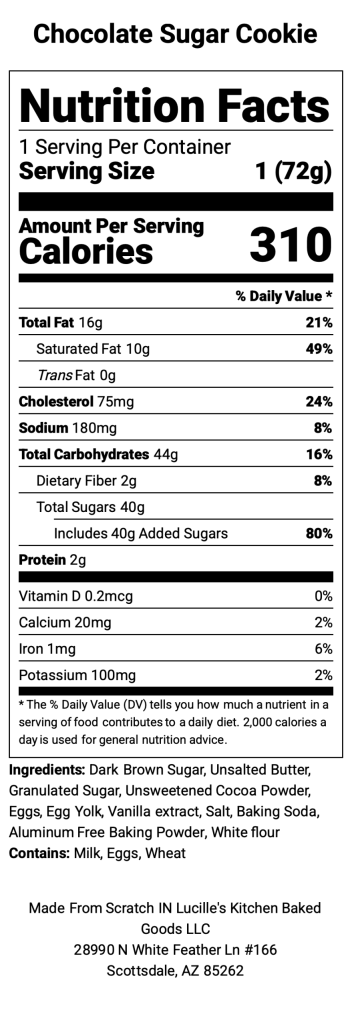 Chocolate Sugar Cookie