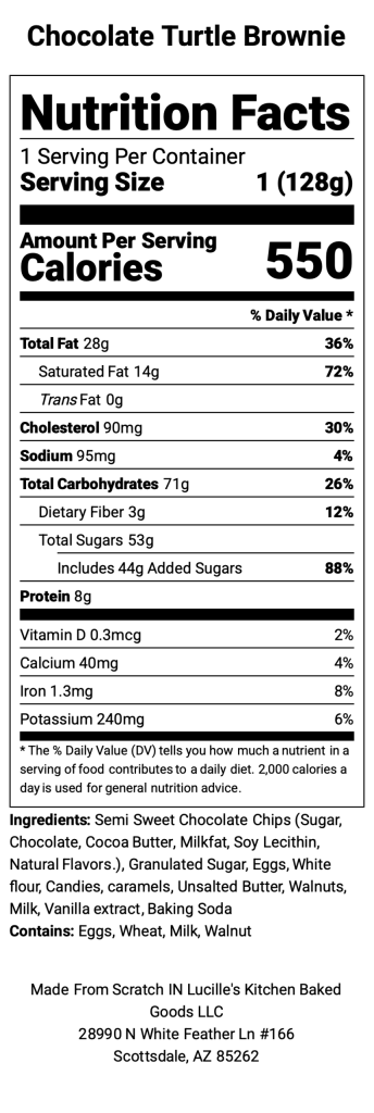 Chocolate Turtle Brownie