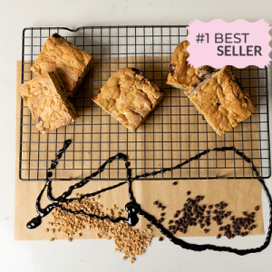 Double Peanut Butter Paisley Brownies