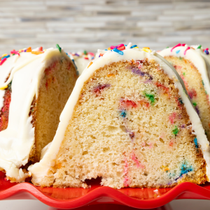 Funfetti Birthday Bundt with Vanilla Glaze