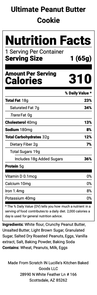 Ultimate Peanut Butter Cookie