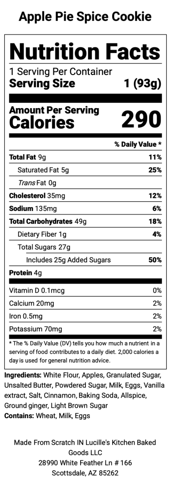 Apple Pie Spice Cookies