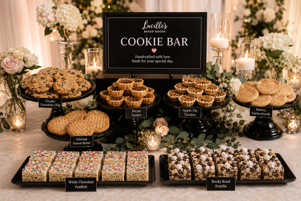 Wedding Cookie Bar by Lucille’s Baked Goods in Scottsdale Arizona