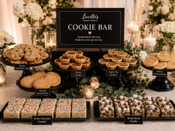 Wedding Cookie Bar by Lucille’s Baked Goods in Scottsdale